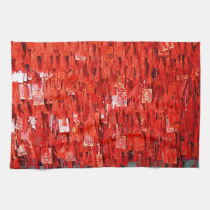 Red Wishes Kitchen Towel