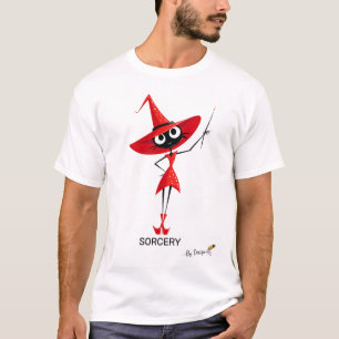 Red Witch Cat   SORCERY - By Design   Elegant T-Shirt