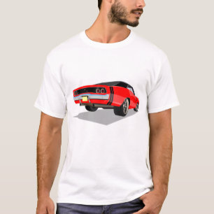 Red with Black Stripes '68 Charger T-Shirt