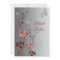Red with Silver Butterflies Wedding Invitation