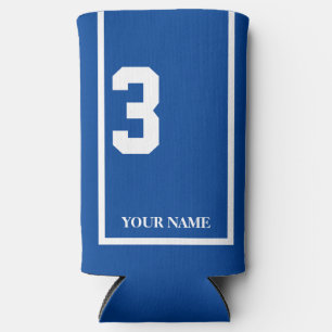 Red with White Horse 3 Saddle Cloth Custom Seltzer Can Cooler