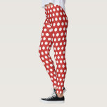 Red with White Polka Dots Pattern Leggings<br><div class="desc">Red leggings with white polka dots. Wild and crazy polka dot leggings for funky fashionable people,  clowns,  costumes,  and parties.</div>