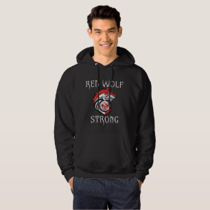 Red Wolf Strong Hoodie