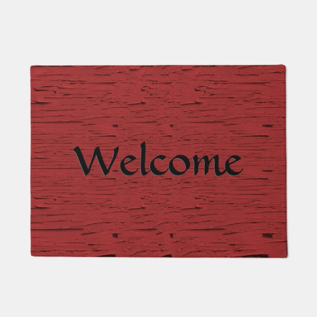 Red Wood Doormat (Front)