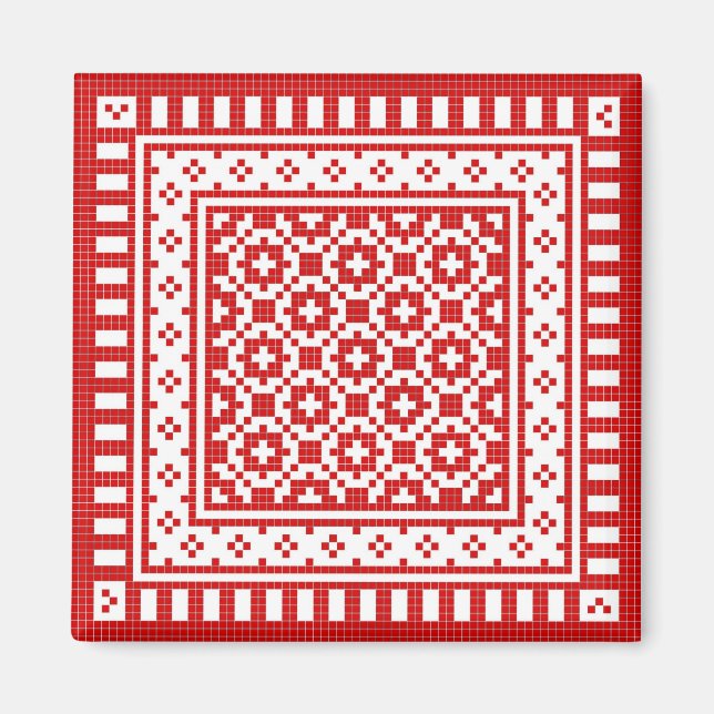 Red work #1 magnet (Front)