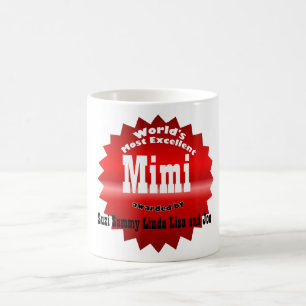 RED World's Most Excellent....Nana Magic Mug