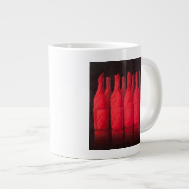 Red wrapped wine 2012 large coffee mug (Front Right)