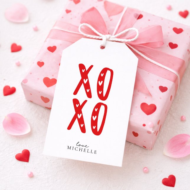 Red XOXO, Valentine's Day  Gift Tags (Creator Uploaded)