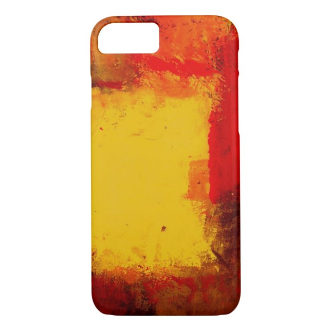 Red Yellow Abstract iPhone 7 Case (Back)