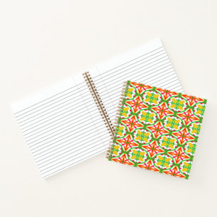 Red, Yellow and Lime Green Notebook