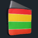 Red, Yellow and Lime Green Stripes Laptop Sleeve<br><div class="desc">Bright and cheerful striped patterned neoprene laptop sleeve featuring red,  yellow and lime green. Can add text or initials to personalize. 

By https://www.zazzle.com/store/celestesheffey</div>