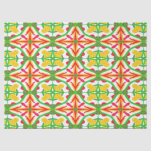 Red, Yellow and Lime Green Tissue Paper