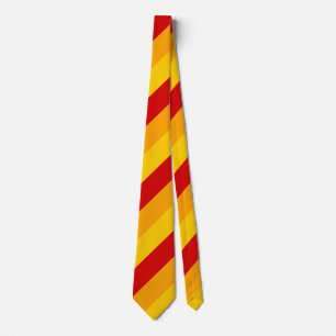 Red, Yellow and Orange Stripes Tie