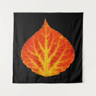 Red & Yellow Aspen Leaf #10 Tapestry