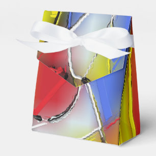 Red, Yellow, Black and Blue Favor Box