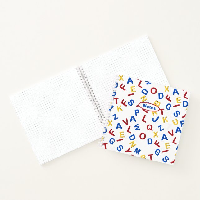 Red Yellow Blue ABC Lettres Notes Bullet Journal (Intérieur)