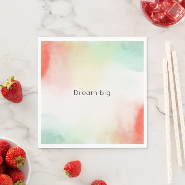 Red Yellow Blush Tie Dye Napkin (Insitu)