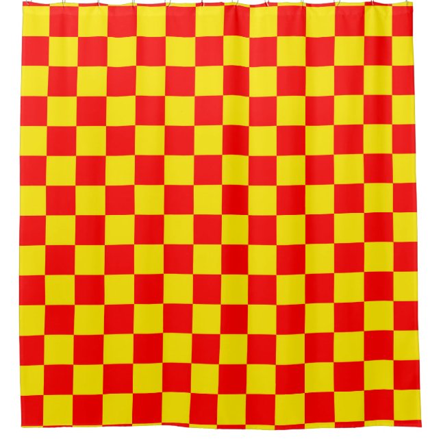 Red Yellow Check Chequered Pattern Design  (Front)