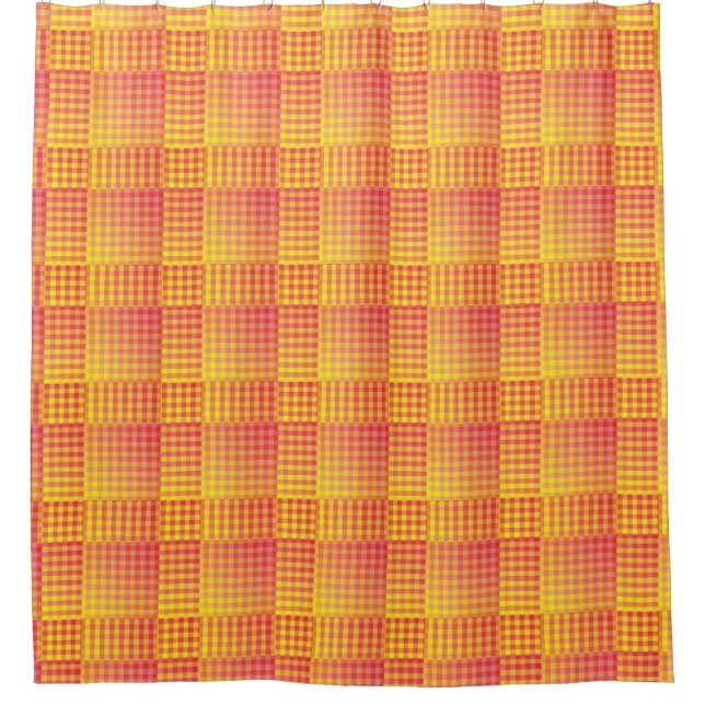 Red Yellow Checker Abstract Pattern (Front)