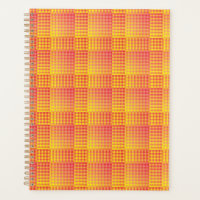 Red Yellow Checker Abstract Pattern