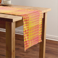 Red Yellow Checker Abstract Pattern