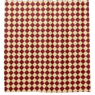 Red Yellow Chequered Diamond Pattern