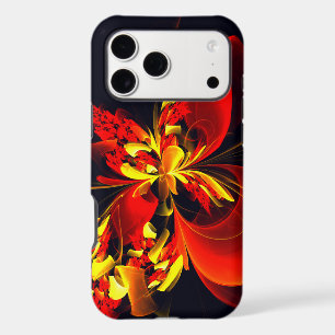 Red Yellow Floral Modern Abstract Art Pattern #10