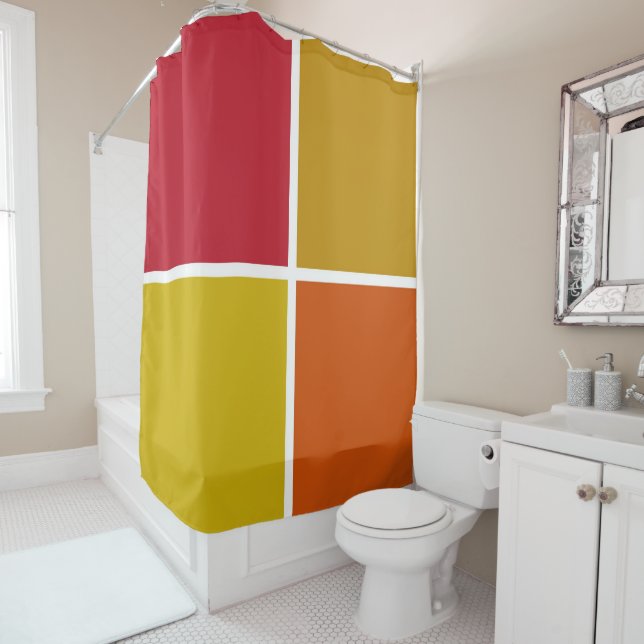Red, Yellow, Gold and Orange Squares (In Situ)
