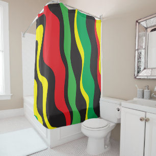 Red Yellow Green Black Rasta Wave