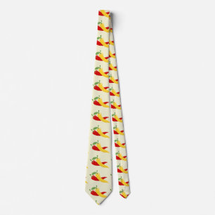 Red Yellow Green Chili Peppers Thunder_Cove Tie
