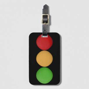 Red Yellow Green Dots Luggage Tag