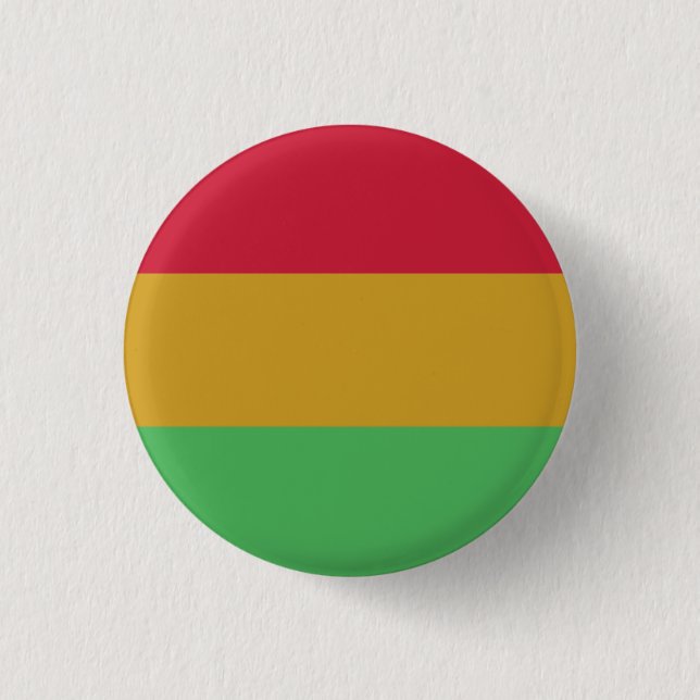 Red yellow green Juneteenth colours 1 Inch Round Button (Front)