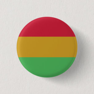 Red yellow green Juneteenth colours 1 Inch Round Button