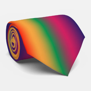 Red yellow green pink violet gradient tie