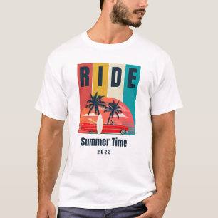Red Yellow Green Retro Summer Time T-Shirt