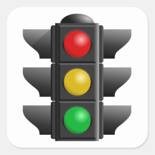 Red Yellow Green Traffic Light Sticker