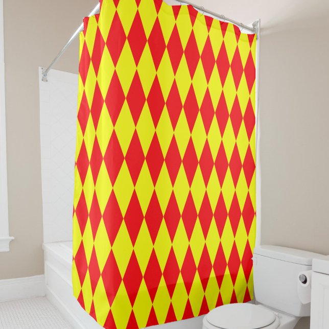 Red Yellow Harlequin Checkered Design  (Creator Uploaded)