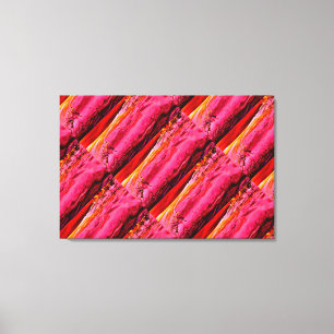 red-yellow Maui waves pattern Canvas Print