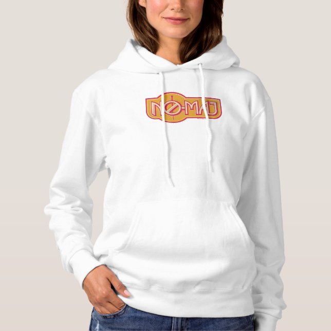 Red & Yellow NO-MAJ™ Badge Hoodie (Front)