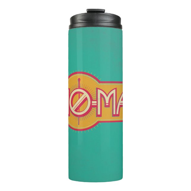 Red & Yellow NO-MAJ™ Badge Thermal Tumbler (Front)