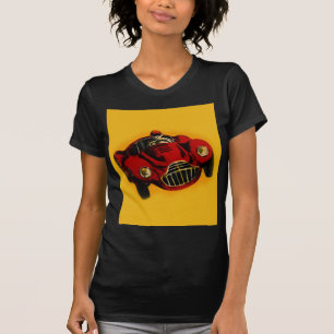 Red Yellow Old Auto Racing Car T-Shirt
