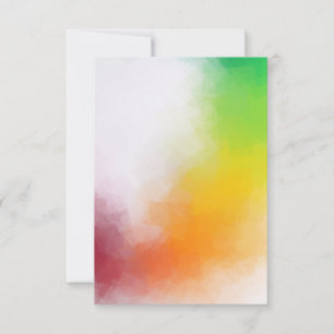 Red Yellow Orange Green Colourful Elegant Modern Card
