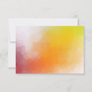 Red Yellow Orange Green Modern Abstract Artwork Card