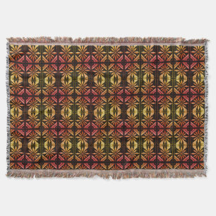Red-Yellow Pattern Throw Blanket