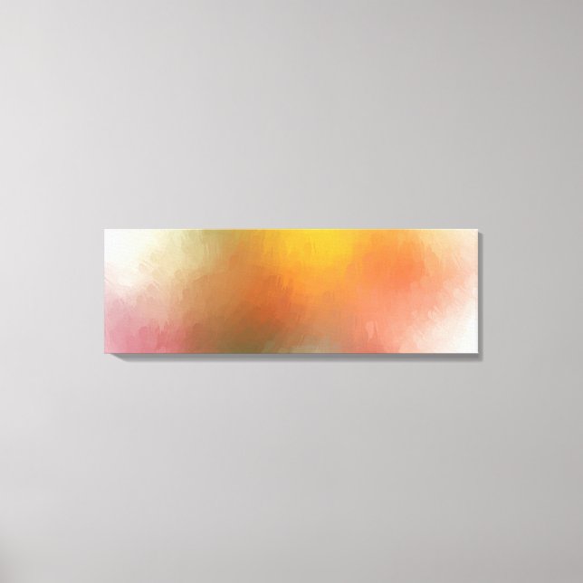 Red Yellow Pink Green Blue Purple Abstract Art Canvas Print (Front)