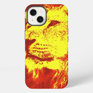 Red Yellow Pop Art Lion iPhone 13 Case