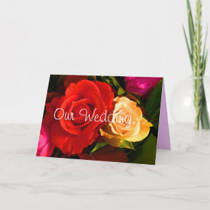 Red Yellow Rose Invitation