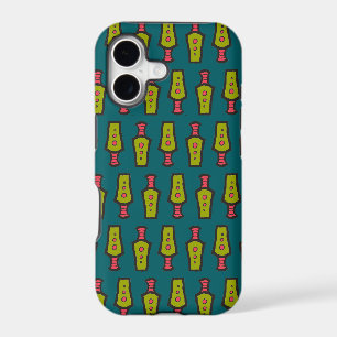 Red, Yellow, Teal, Tribal Pattern iPhone 5/5s Case
