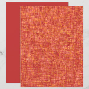 Red Yellow Thin Lines Texture Scrapbook Paper