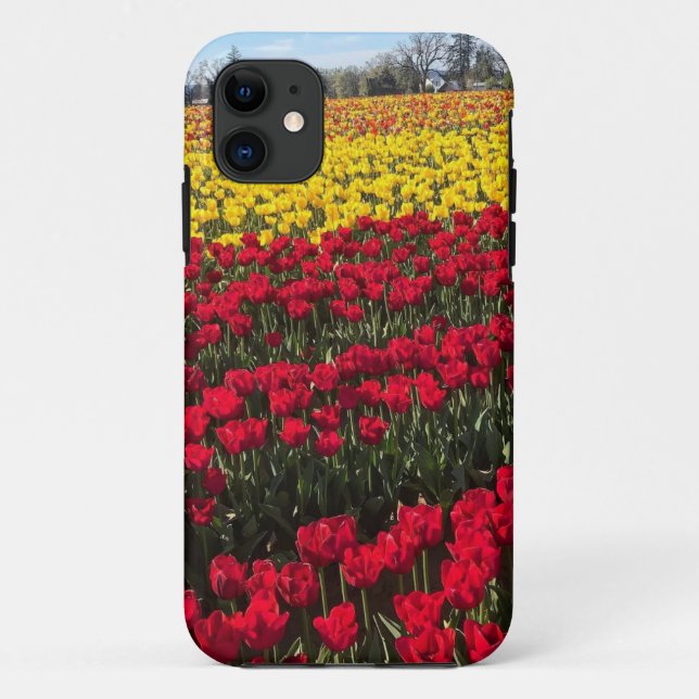 Red & Yellow Tulip Field Case-Mate iPhone Case (Back)
